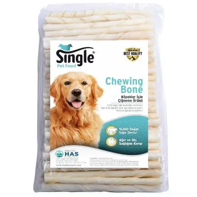 Single Sütlü Burgu Çubuk 12cm 6gr 100'lü Beyaz